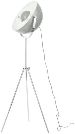 Hygena LED Satellite Dish Floor Lamp - Chrome